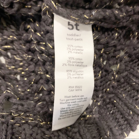 SOLD - CARTER’S Grey Cardigan Sweater - Picture 4 of 5